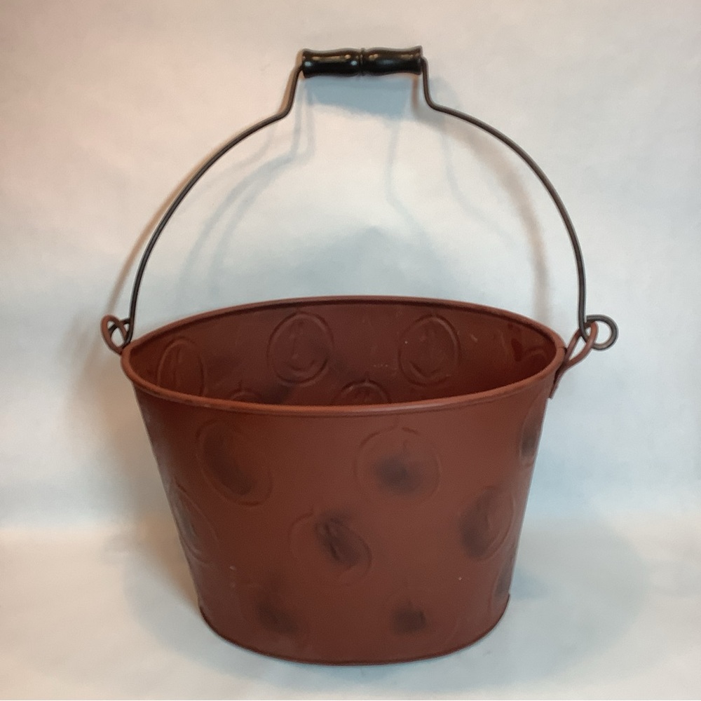 Boyds HC Accents Halloween Tricksters Treat Pail Metal Wood Handle Bucket